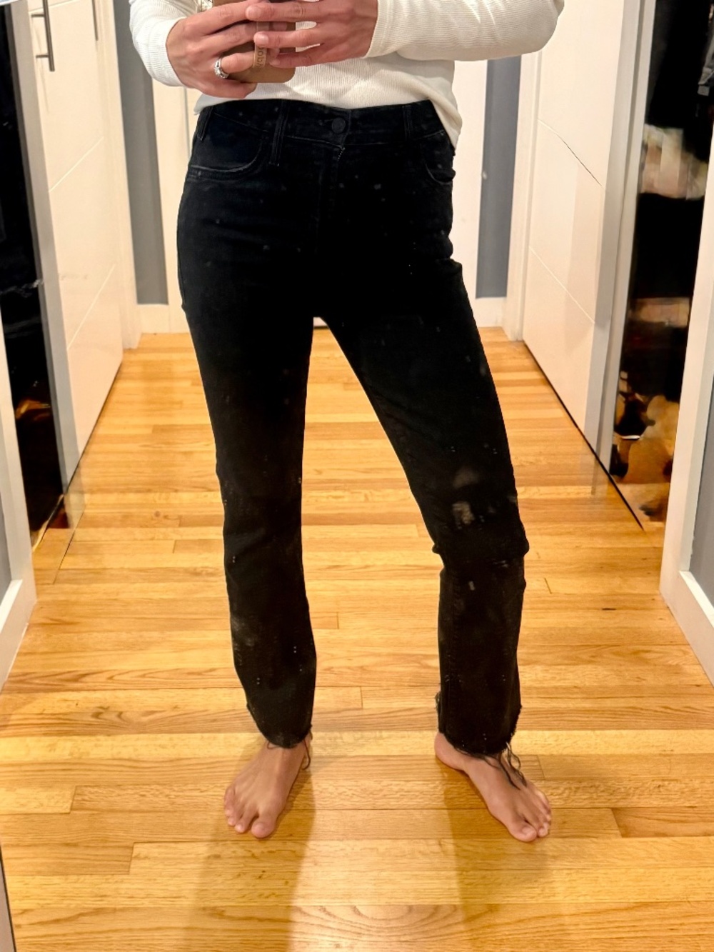 MOTHER The Hustler Ankle Fray Not Guilty Women's Jean